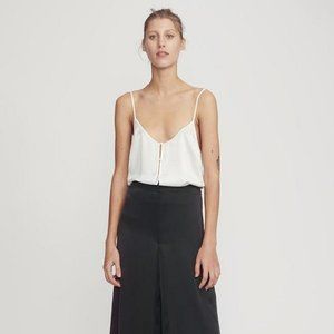 NWT Silk Laundry 100% Silk Button Cami